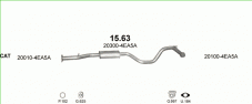 вихлопна система на NISSAN QASHQAI 1.2 2013 85kW