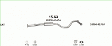 вихлопна система на NISSAN QASHQAI 1.6 2014 120kW
