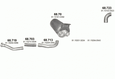 вихлопна система на MAN TGM 6.9 Вантажівка з усиленим кузовом 2005 176-206-240kW