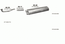 вихлопна система на MERCEDES 10-16 T 1120/1120 L-S-LS/1317/1317 L-LS/1320/1320 L-S-LS/1517 L/1520 