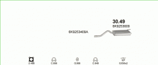 вихлопна система на SEAT INCA 1.6 VAN 1995-1997 55kW