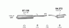 вихлопна система на CITROEN EVASION 2.0 D 2000-2002 81kW