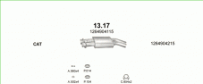 вихлопна система на MERCEDES 420 SE - W126 4.2 1985-1991 150kW