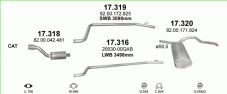 вихлопна система на NISSAN PRIMASTAR 1.9 D 2002-2006 60-74kW
